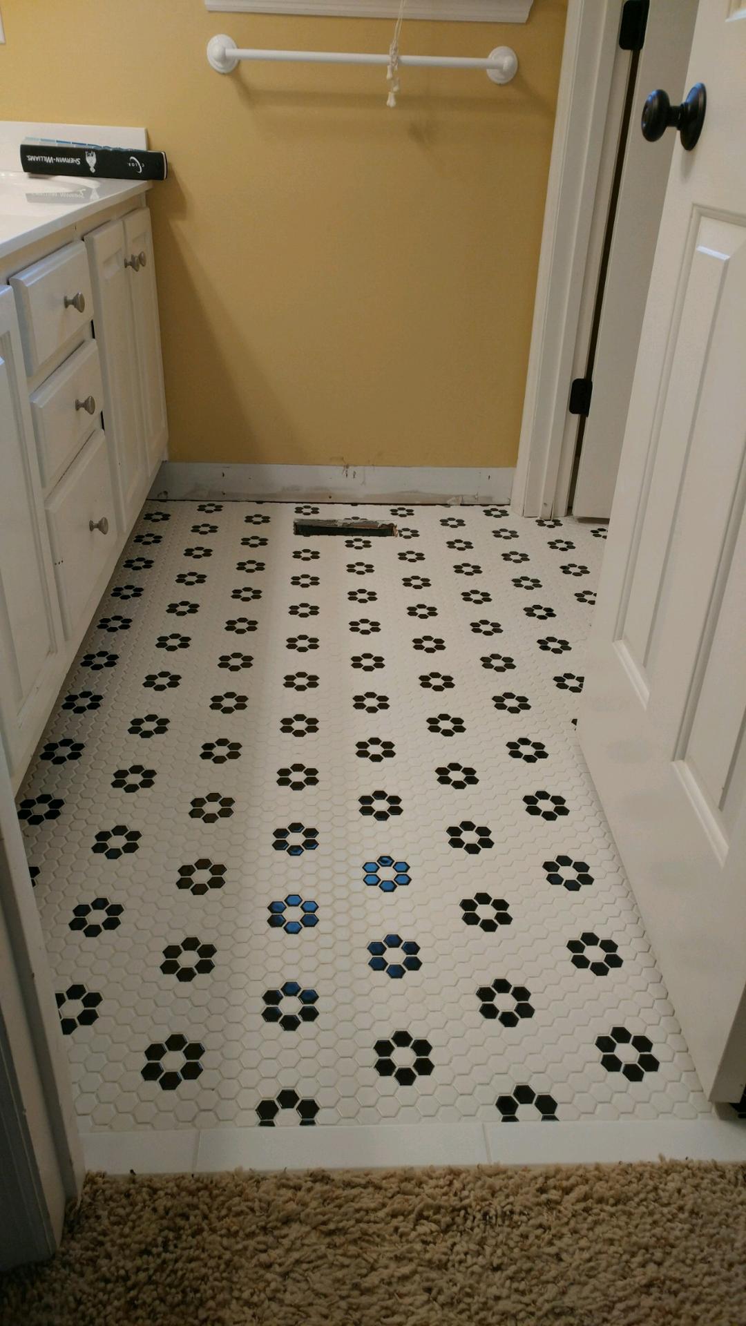 New Bathroom Floor
