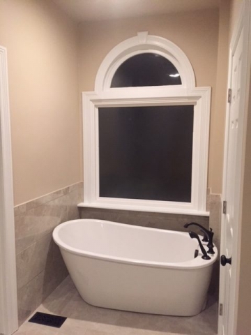 New Tub in Remodeled Enclosure
